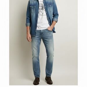 Halifax Denim Group 50x32 Mens Straight Leg / Relaxed Jeans Y2K 90s Style